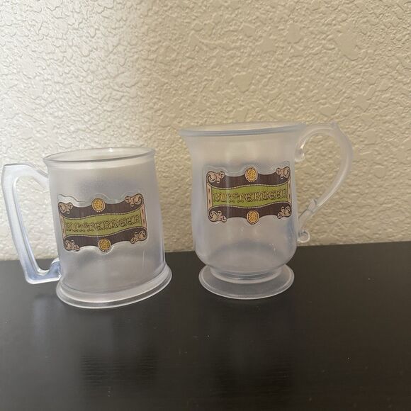 (2) Harry Potter London Studio Tour Exclusive Butterbeer Plastic Souvenir Mug - Picture 3 of 9